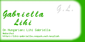 gabriella lihi business card